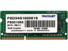 Paměť pro notebook Patriot Signature, SODIMM, DDR3, 4 GB,...