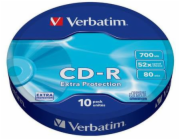 CD-R Verbatim DL 700MB (80min) 52x Extra protection 10-spindl RETAIL