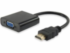 Equip AV adaptér HDMI - D-Sub (VGA) + Jack 3,5 mm černý (...