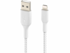 Belkin USB kabel Pletený USB kabel- Lightning 15cm bílý-C...