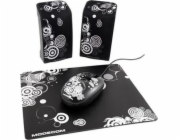 SPEAKER SET MODECOM 3IN1 (SPEAKERS  MOUSE  MOUSE PAD) ART