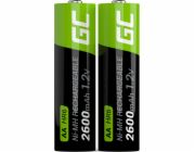  Nabíjecí baterie 2x AA HR6 2600mAh