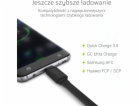 USB kabel Green Cell GCmatte USB-C Plochý kabel 25 cm s r...