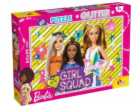 Lisciani Puzzle 60 dílků Barbie se třpytkami - Dívčí četa!