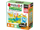 Puzzle  8+1 Dinozaury HEADU 