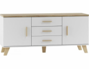Cama sideboard LOTTA 150 2D3S white + sonoma oak