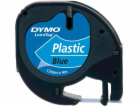 Dymo Letratag Blue Plastic 12 mm x 4 m