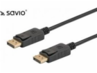 Savio CL-136 DisplayPort kabel 2 m Černá