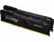 KINGSTON DIMM DDR4 32GB (Kit of 2) 3200MT/s CL16 1Gx8 FURY Beast Černá