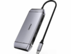 HUB-M15 Gray USB-C 9w1 4K 100W Power Delivery LAN 3xUSB 3...