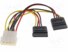 Goobay Power SATA kabel MOLEX (M) - S-ATA (F) x2 13cm 685...