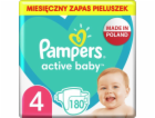 Pampers Active Baby Plenky Velikost 4, 9 kg-14 kg, 180 ks