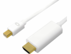 LogiLink DisplayPort Mini – kabel HDMI 3m bílý (CV0124)