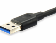 Equip kabel USB-A – USB-C USB 0,25 m černý (128343)