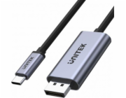 UNITEK V1409A cable gender changer USB-C DisplayPort Black Grey