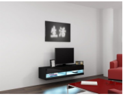 Cama TV stolek VIGO NEW 30/140/40 černá/černý lesk