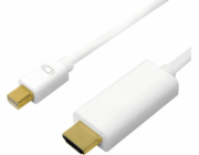 LogiLink DisplayPort Mini - HDMI kabel 2m bílý (CV0123)