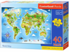 Castorland Puzzle 40 dílků Maxi mapa světa