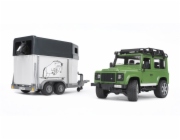 Land Rover Defender mit Pferdeanhänger, Modellfahrzeug