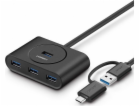 HUB USB 3.0 + USB-C 3.1 UGREEN 4-port  OTG