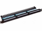 Patch panel UTP cat.5e s 24 porty LSA 1U