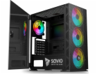 SAVIO PC skříně Raptor X1 ARGB Glass/Mesh Černá