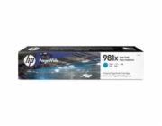 HP 981X - 116 ml - Vysoká výtěžnost - azurová - originální - PageWide - inkoustová cartridge - pro PageWide Enterprise Color MFP 586; PageWide Managed Color E55650