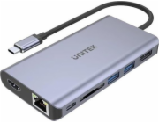 UNITEK uHUB S7 USB 3.2 Gen 1 (3.1 Gen 1) Type-C Grey