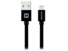 Swissten Datový Kabel Textile Usb / Lightning 1,2 M Černý