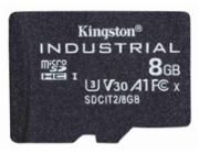 Kingston MicroSDHC karta 8GB Industrial C10 A1 pSLC Card Single Pack