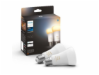 Philips Hue LED Lampe E27 2er Set 8W 800lm White Ambiance