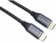 PREMIUMCORD Kabel HDMI 2.1 High Speed + Ethernet kabel 8K@60Hz, zlacené konektory, 2m