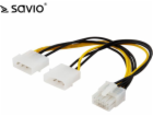 Elmak Molex X2-ATX/EPS 8-pin, 0,18 m, žlutá (Savio AK-18)...