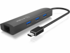 HUB USB RaidSonic IcyBox 3portový USB 3.0, Gigabit-LAN (I...