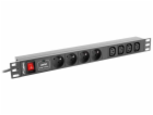 Lanberg POWER RACK PDU LANBERG 1U 10A 4X 230V PL 4X IEC C...