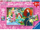 Puzzle Ravensburger 2x12 dílků - Ve světě princezen