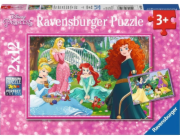 Puzzle Ravensburger 2x12 dílků - Ve světě princezen