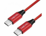 USB LogiLink LogiLink USB-C 1,0 m Červený kabel červená