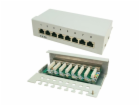 LogiLink Patchpanel CAT6, 8portový, stíněný, šedý (NP0016A)