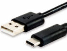 kabel USB-A - USB-C USB 1 m černý (12888107)