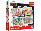 Trefl Puzzle 4v1 Minnie s přáteli (34355)