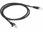 Lanberg PCU6-10CC-0100-BK síťový kabel Černá 1 m Cat6 U/U...