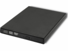 Qoltec 51858 Externí DVD-RW rekordér | USB 2.0 | Černá