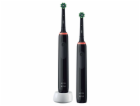 Oral-B Szczoteczka rotacyjna Pro 3 3900 Duo 2 szt. Black