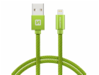 Swissten Datový Kabel Textile Usb / Lightning 2,0 M Zelený