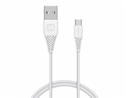 Swissten Datový Kabel Usb / Micro Usb 1,5 M Bílý (9Mm)