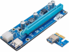 Akyga Riser PCI-E 1x - 16x AK-CA-64 USB 3.0 6-pin SATA 00...