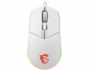 MSI herní myš CLUTCH GM11 WHITE Gaming/ 5.000 dpi/ RGB Lighting/ 6 tlačítek/ USB