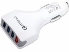 CAR CHARGER 4 X USB 7A WHITE VEGA FASTON FAST CHARGER QUI...