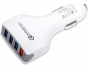 CAR CHARGER 4 X USB 7A WHITE VEGA FASTON FAST CHARGER QUICK 4XUSB 3.0 3500mAh